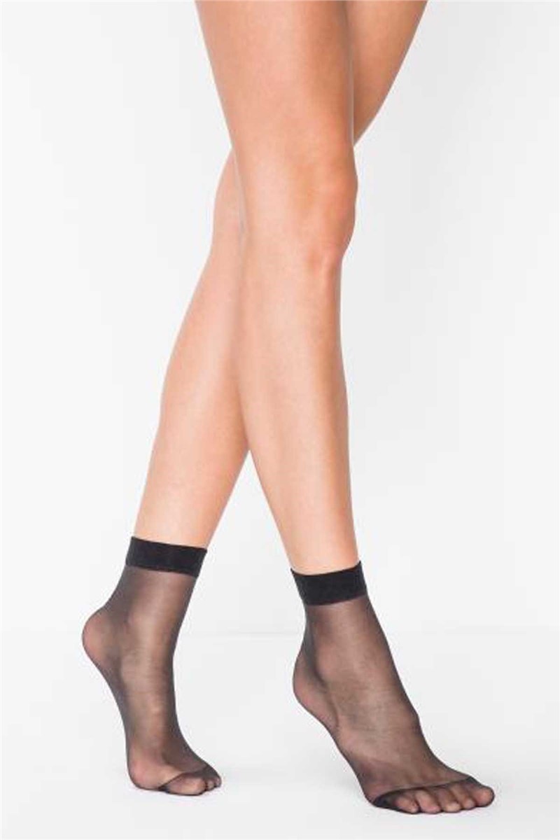 Women's short socks black - 313016