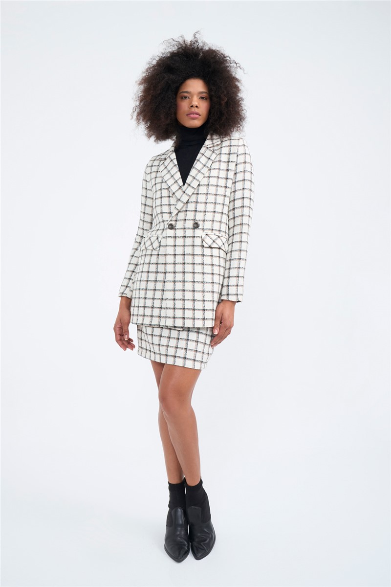 Sateen Women's Jacket - White, Black #316572