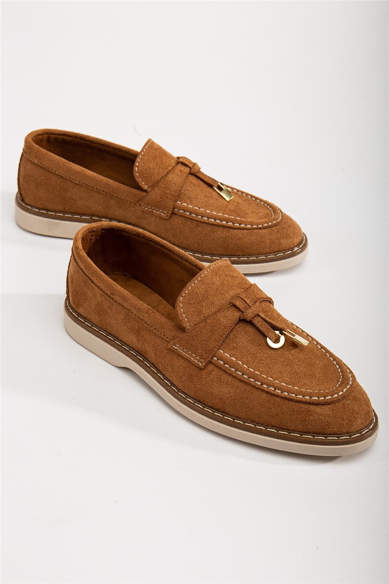 Women's Suede Loafers - Taba #367279