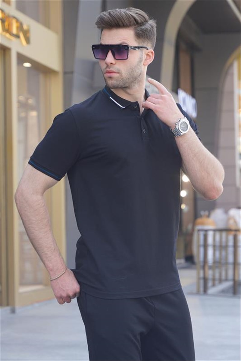 Men's 6113 Collar T-Shirt - Black #395201