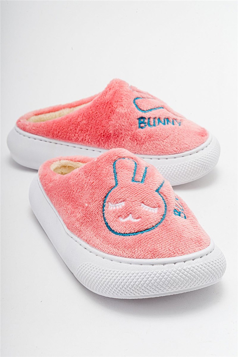 Pantofole in peluche da donna - Colore cipria #410948