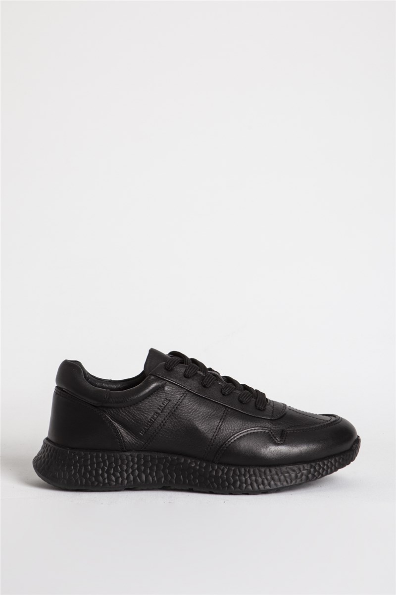 Men's Genuine Leather Shoes 102 22190M - Black #388490