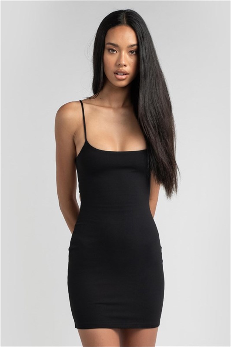 Women's Short Dress MG1711 - Black #394671