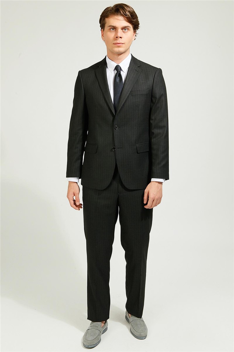 Men's Regular Fit Suit - Black #363567