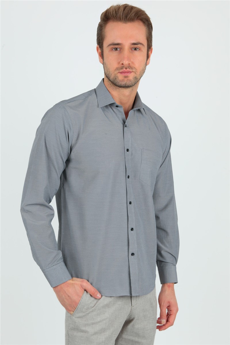 Centone Men's Shirt - Grey #268687