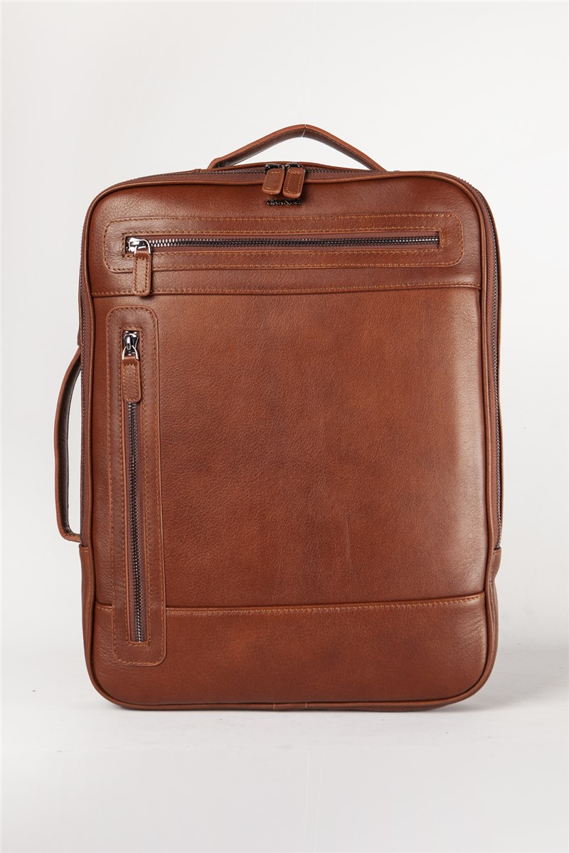Muška torbica od prave kože 8003 - Smeđa #388343