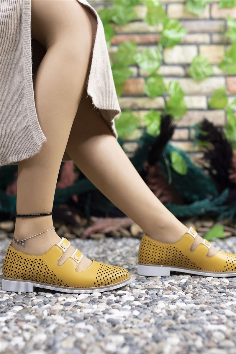 Women's casual shoes 0012502 - Mustard #325521