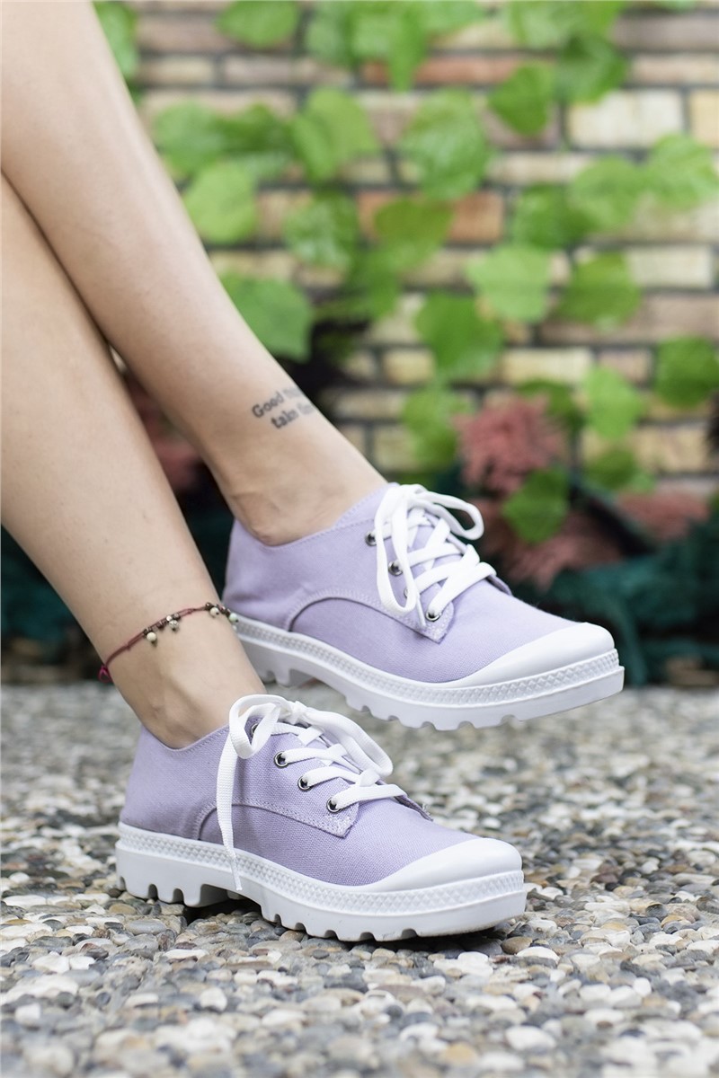Women's Textile Sports Shoes 0012PL03 - Light Purple #365150