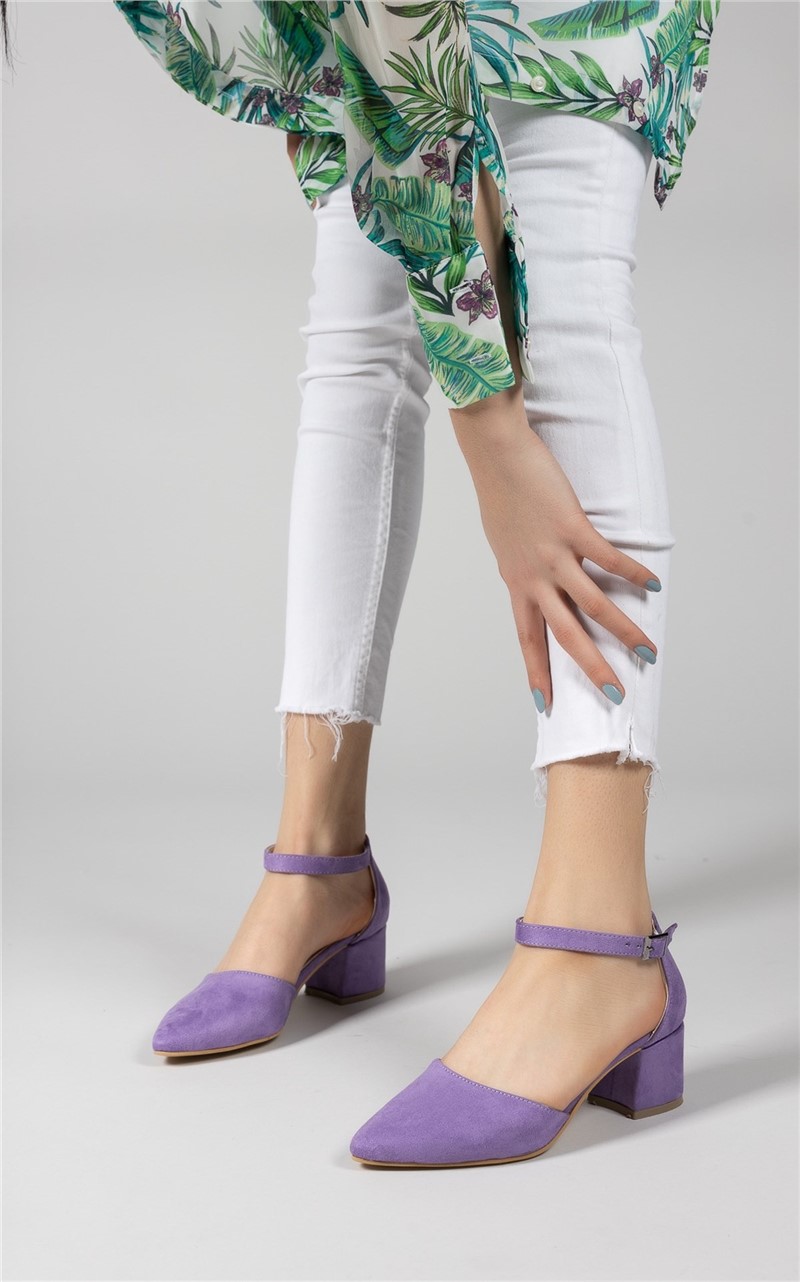 Women's suede shoes 0012380 - Purple # 325962