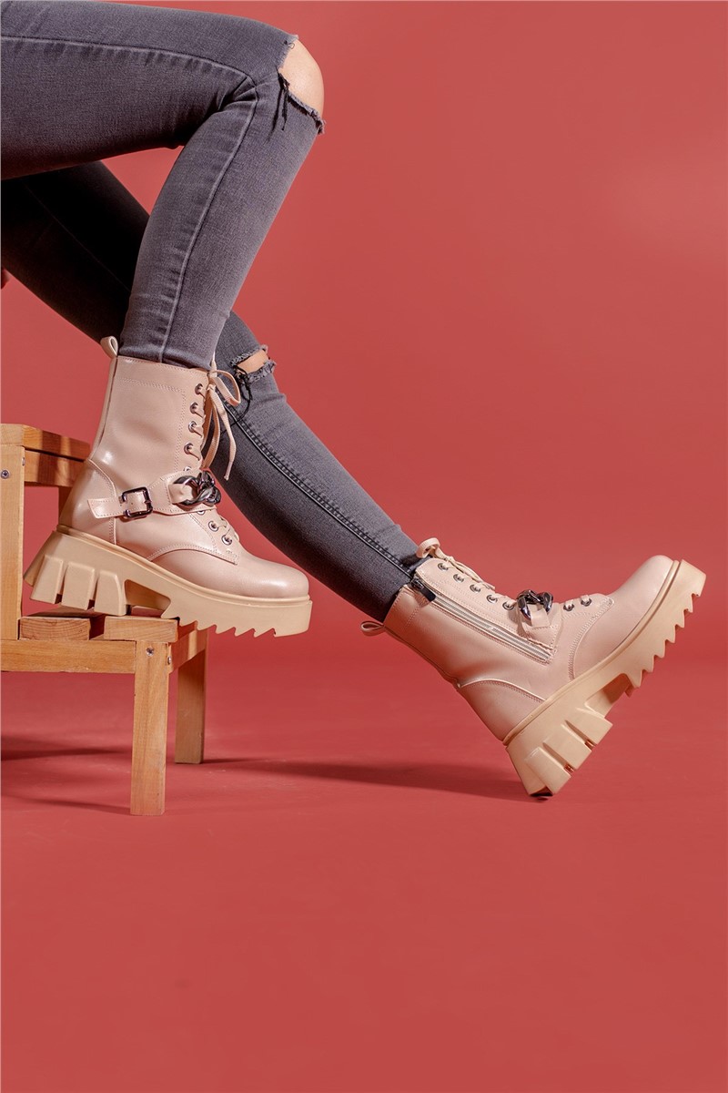 Botas femininas 0012150 - Bege #330381