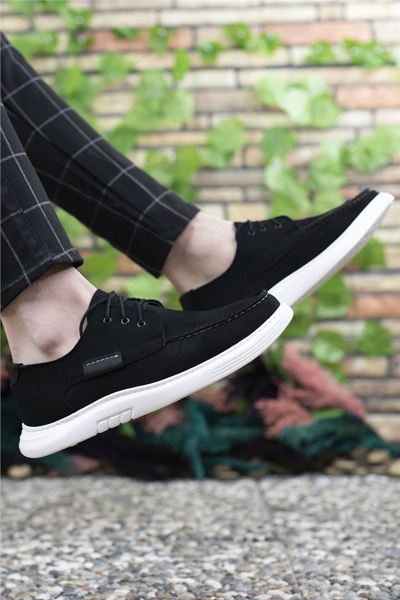 Sapatos Casuais Masculinos 0012104 - Preto #334453