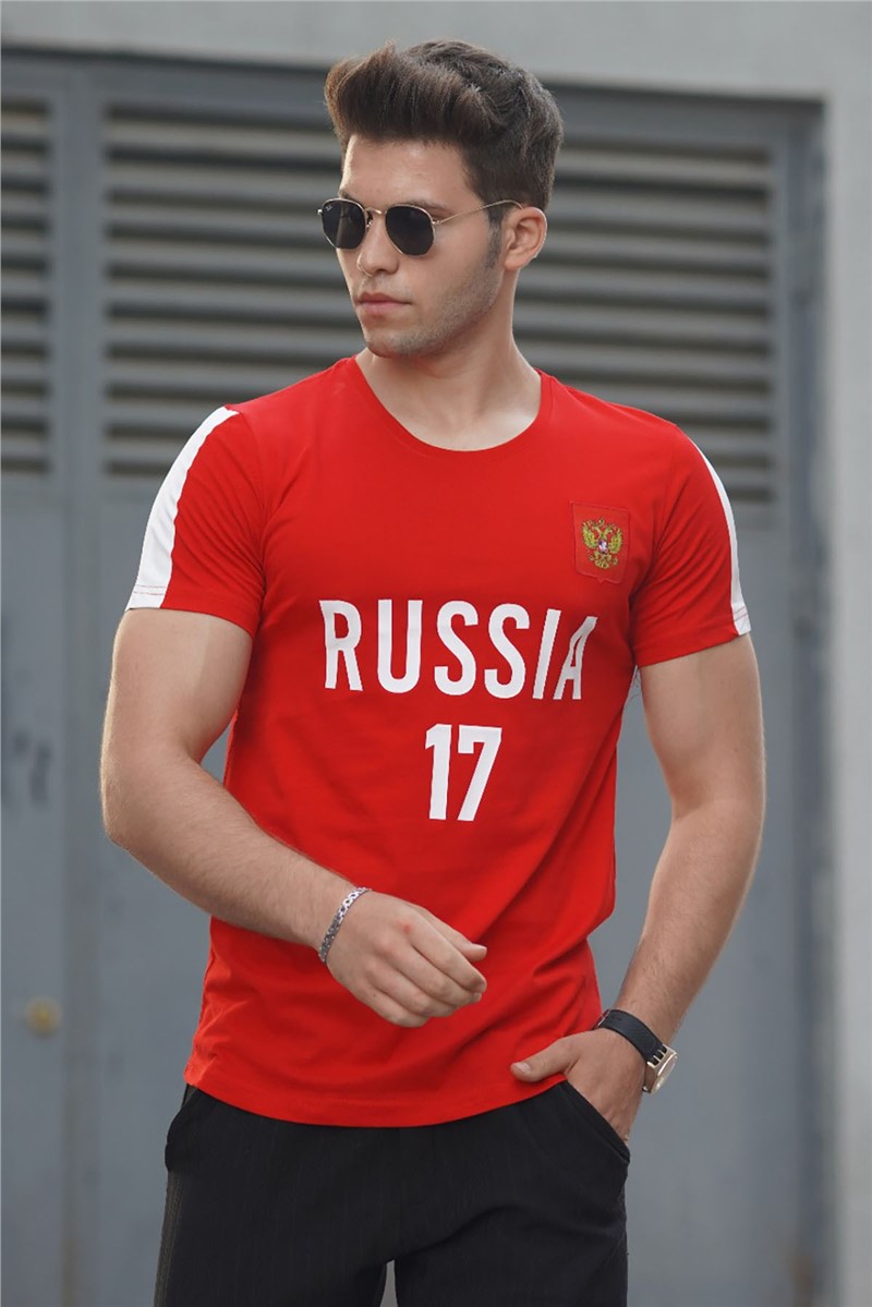 Russland Fan T-Shirt 9314 # Rot 289020
