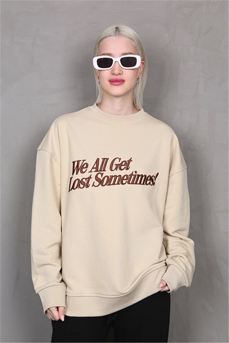 Felpa da donna MG1901 - Beige #404108