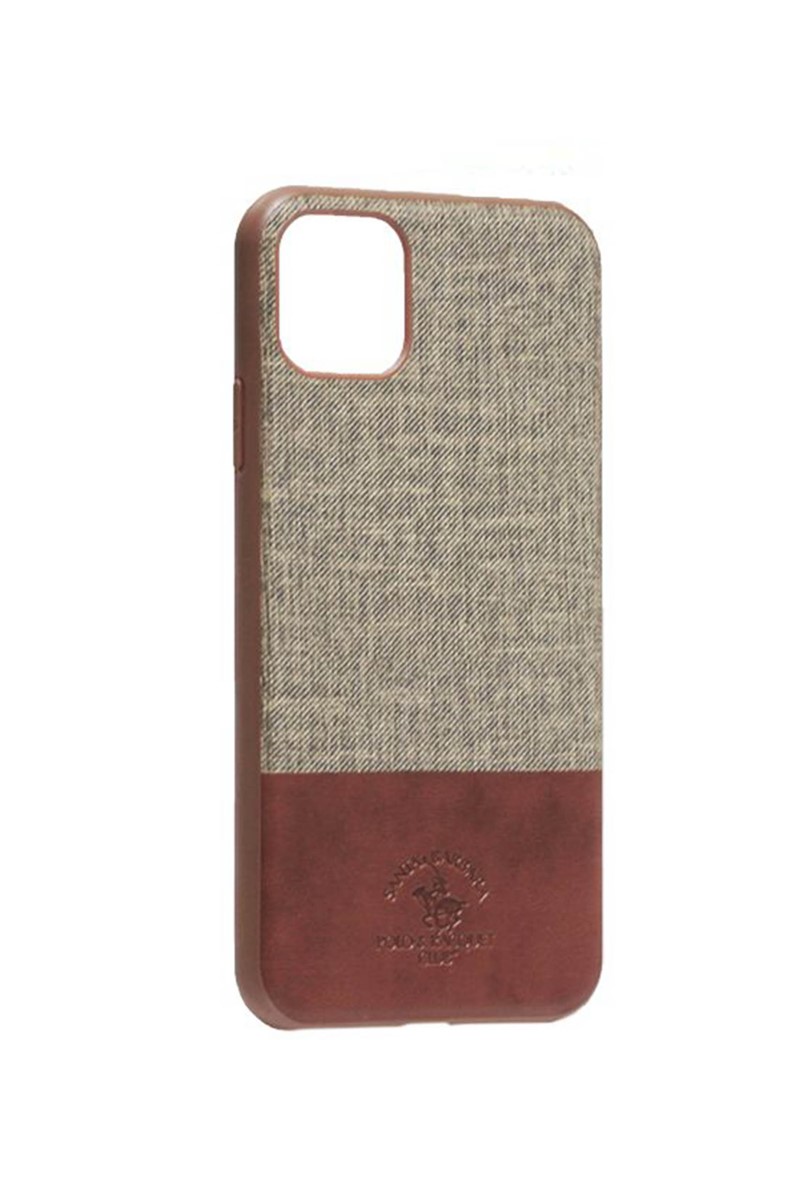 Santa Barbara Case per iPhone 11 Grigio con 734315 bordeaux