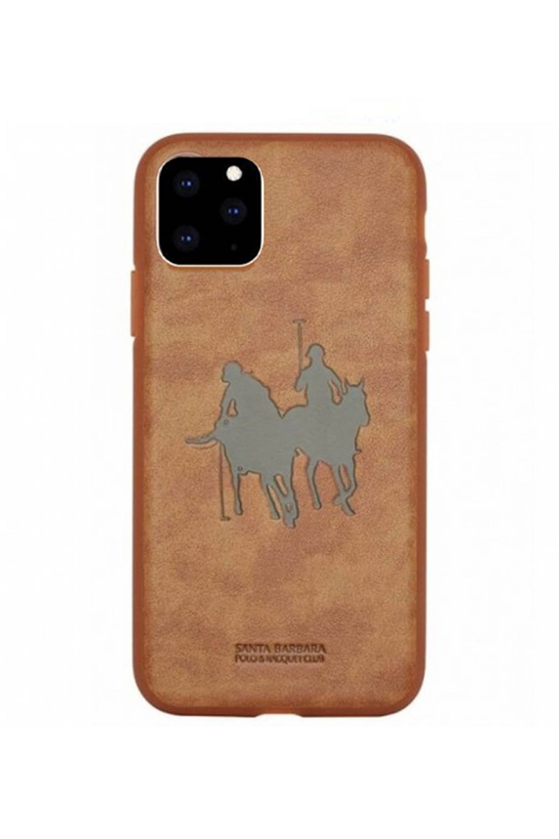Santa Barbara Ledertasche für iPhone 11 Pro Braun 734318