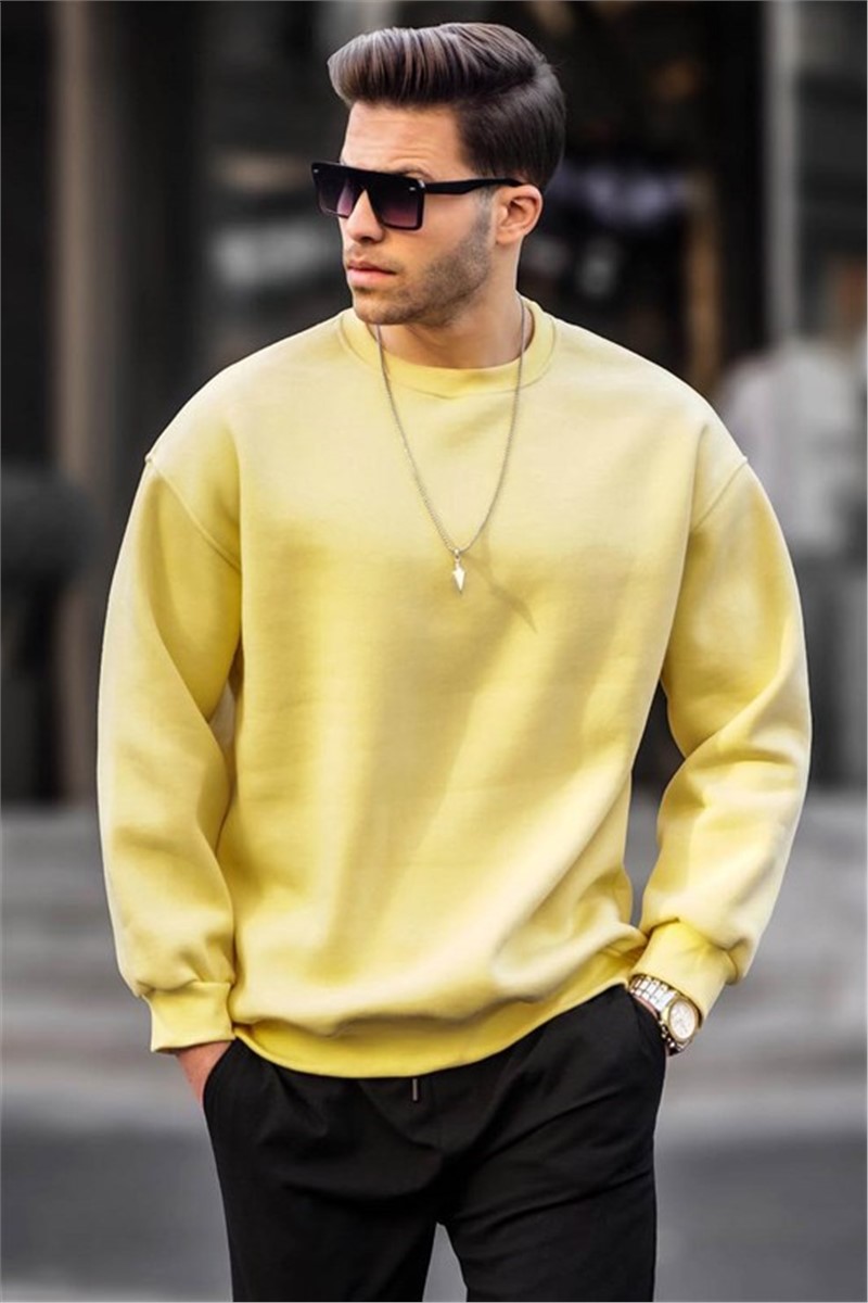 Moletom Oversize Masculino 6048 - Amarelo #366093