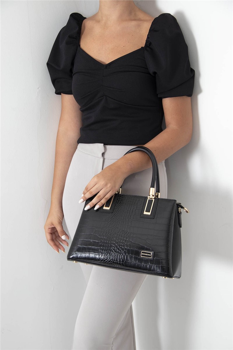 SİLVER POLO Women's Elegant Bag 1000 - Black #363994