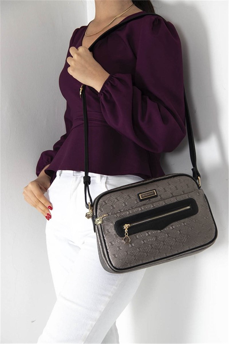 SİLVER POLO Women's Casual Bag 491 - Color Platinum #365115