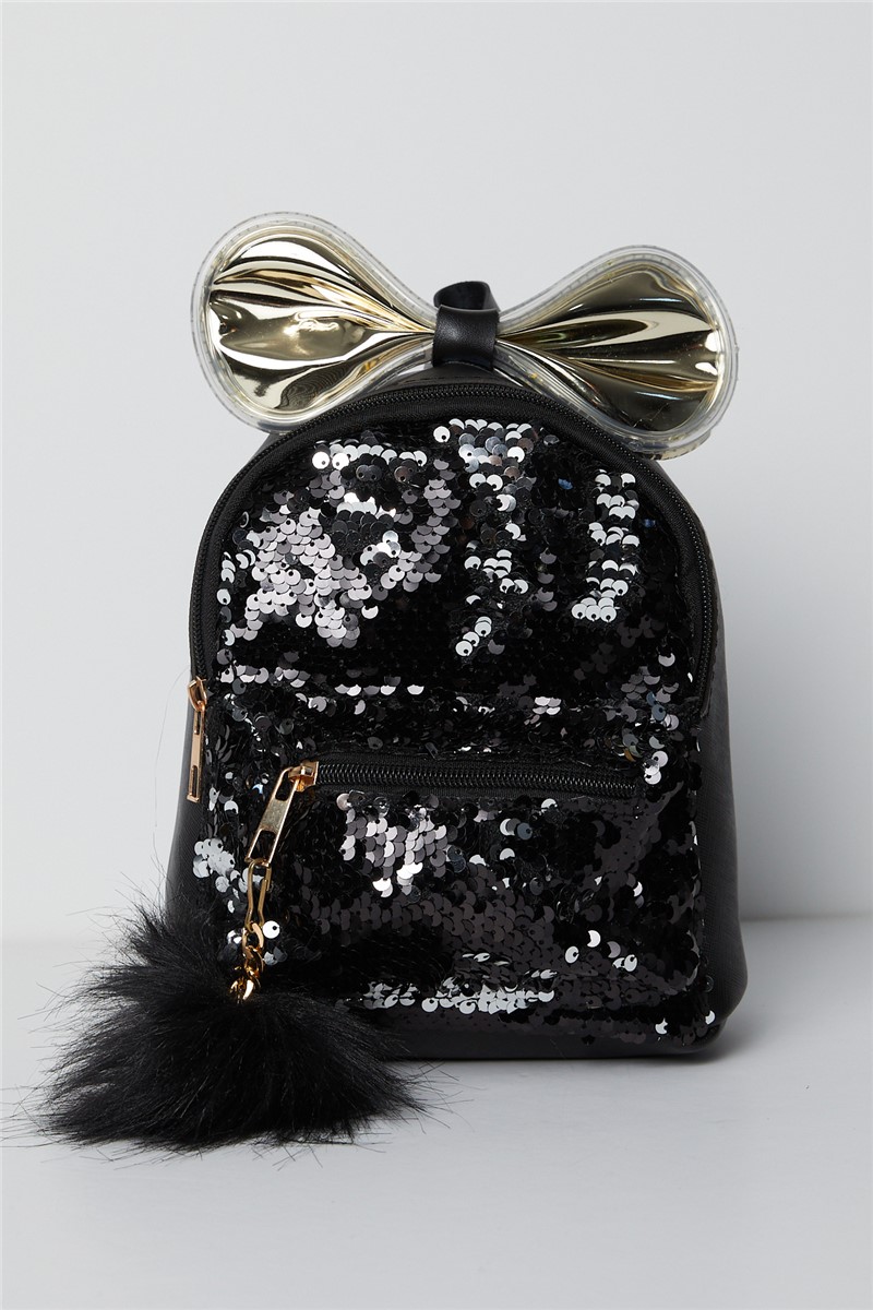 Kid's backpack with sequins - Black 273944