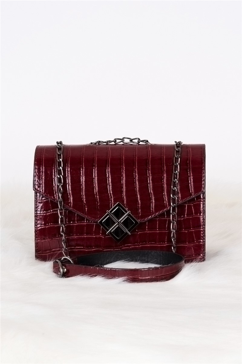 Women's Shoulder Bag - Burgundy #291077