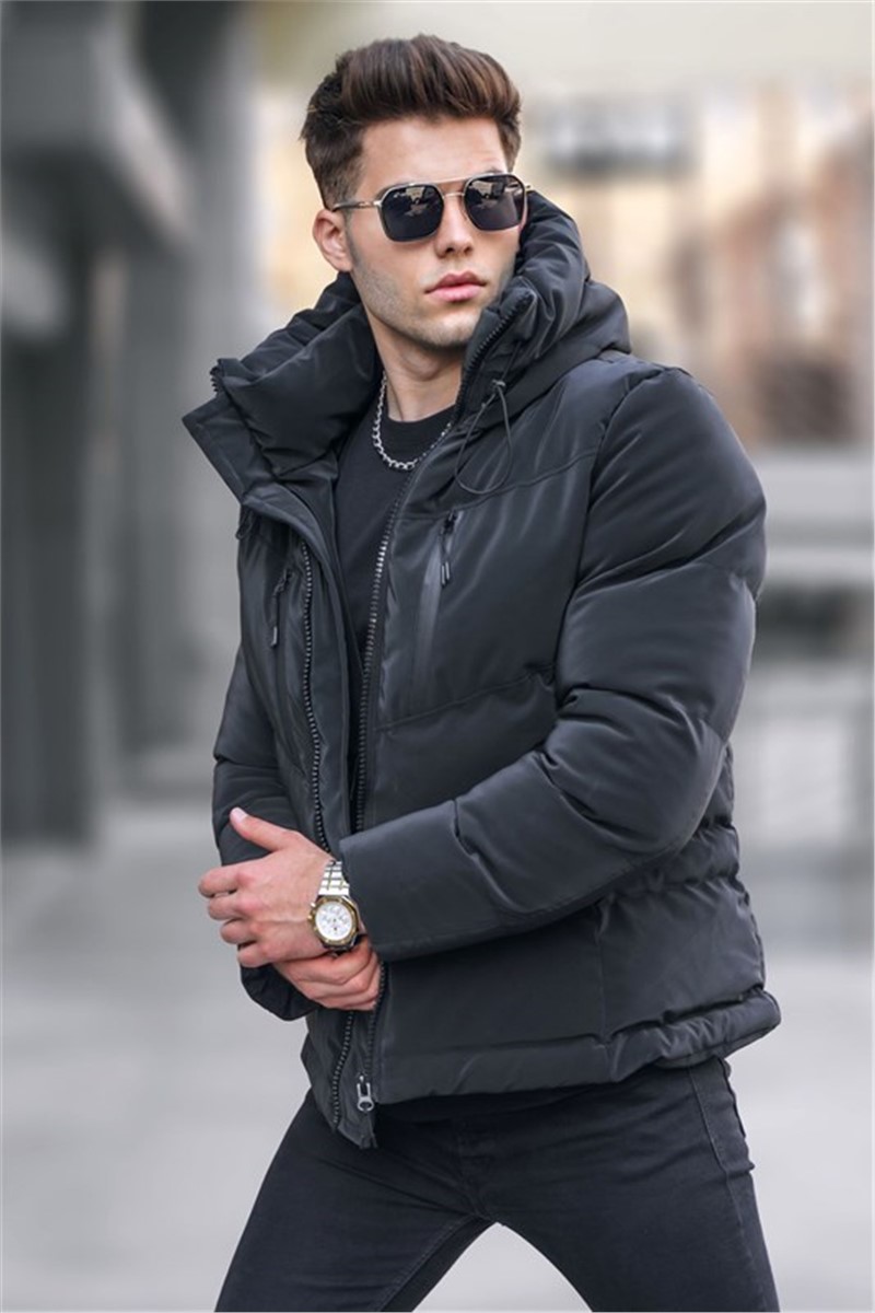 Men's Hooded Jacket 5746 - Black #334308