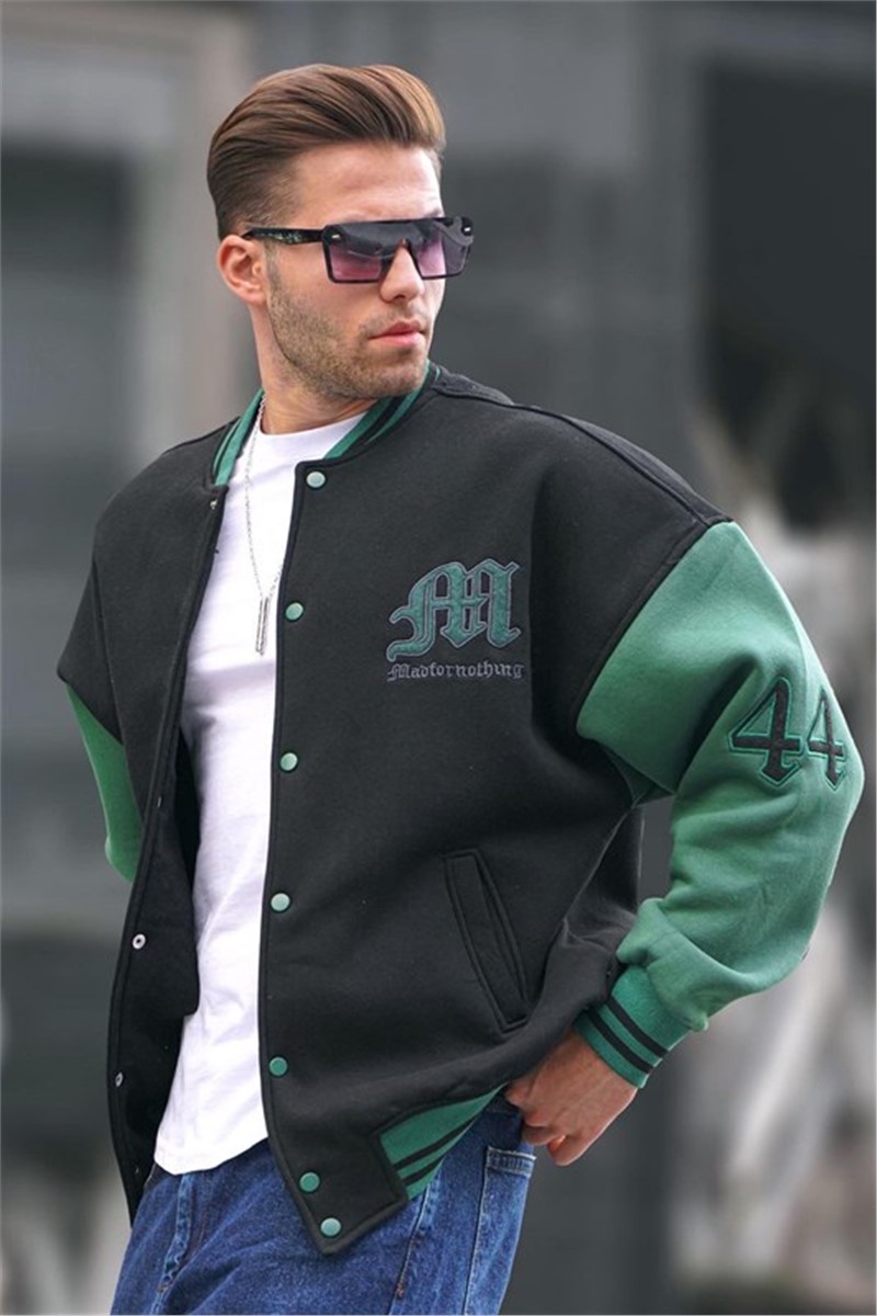 Men's Sport Jacket 6020 - Black-Green #362296