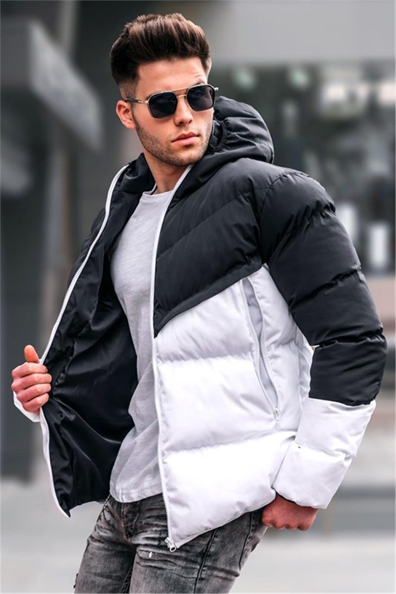 Men's jacket 5700 - Black and White #331014