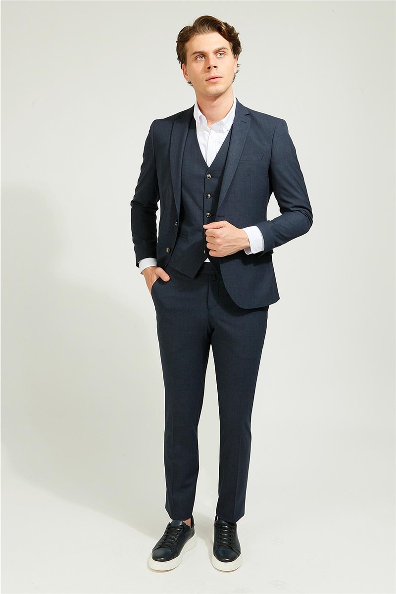 Men's Slim Fit Suit - Navy #363565