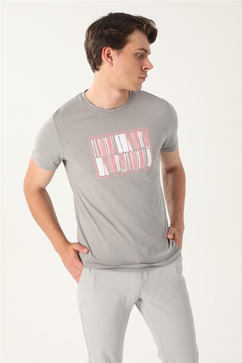 Men's Slim Fit T-Shirt - Gray #357624