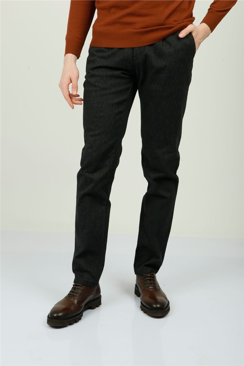 Men's Slim Fit Pants - Black #323978