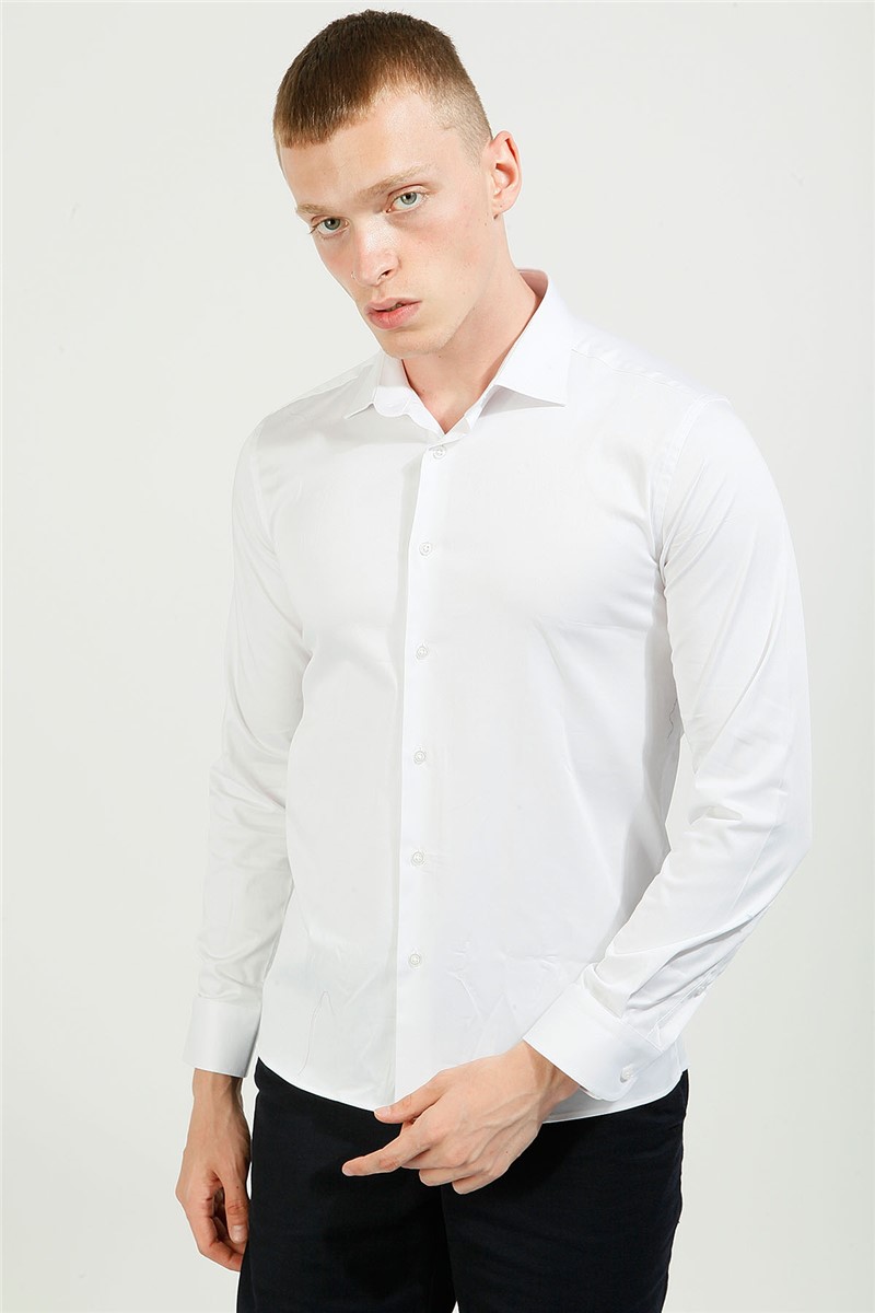 Muška Slim Fit košulja - Bijela #357698