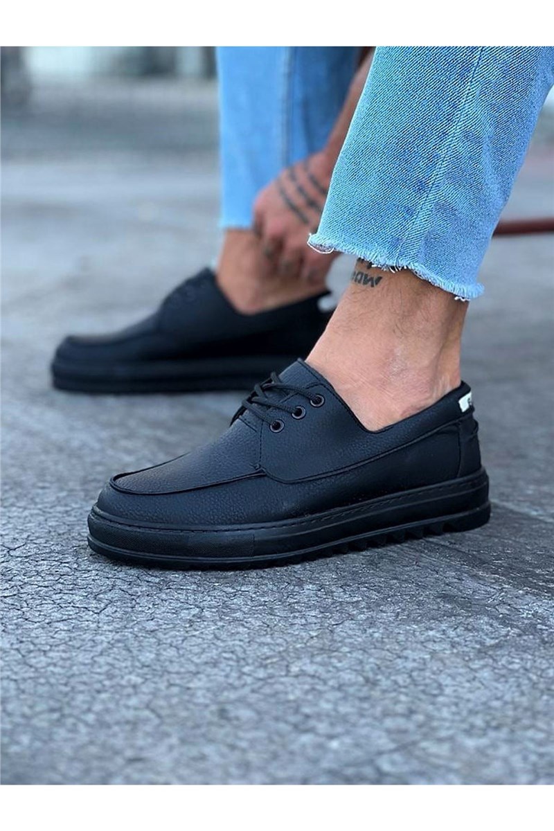 Sapatos Casuais Masculinos WG506 - Preto #404310