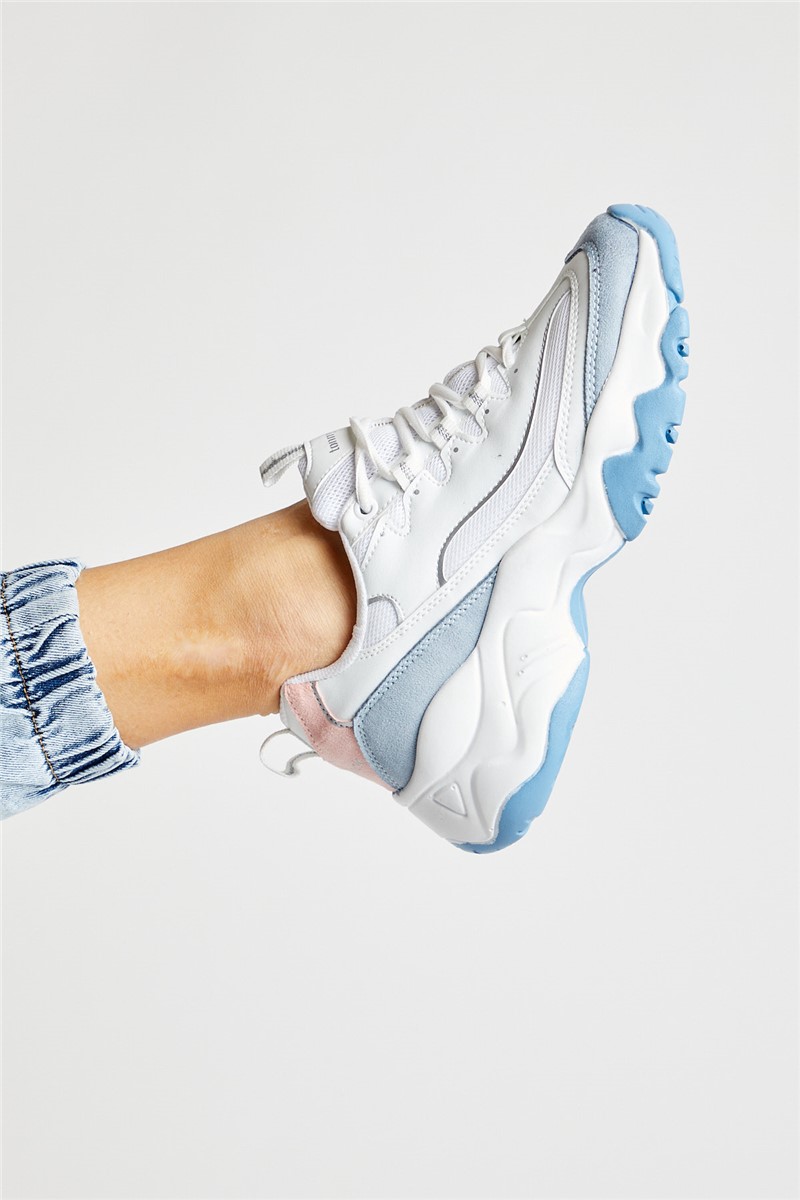 Women's Trainers - White, Blue #303455
