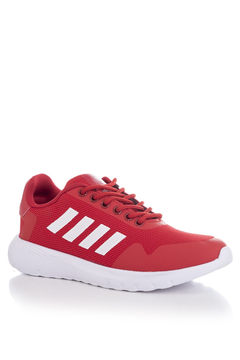 Tonny Black Unisex Trainers - Red #291030