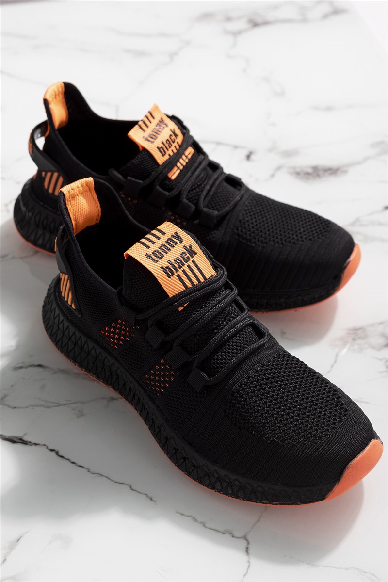 Sneakers unisex - Nero con arancione 273401