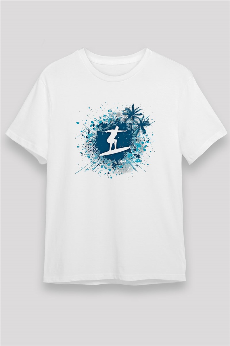 Unisex majica s printom - Bijela #377241