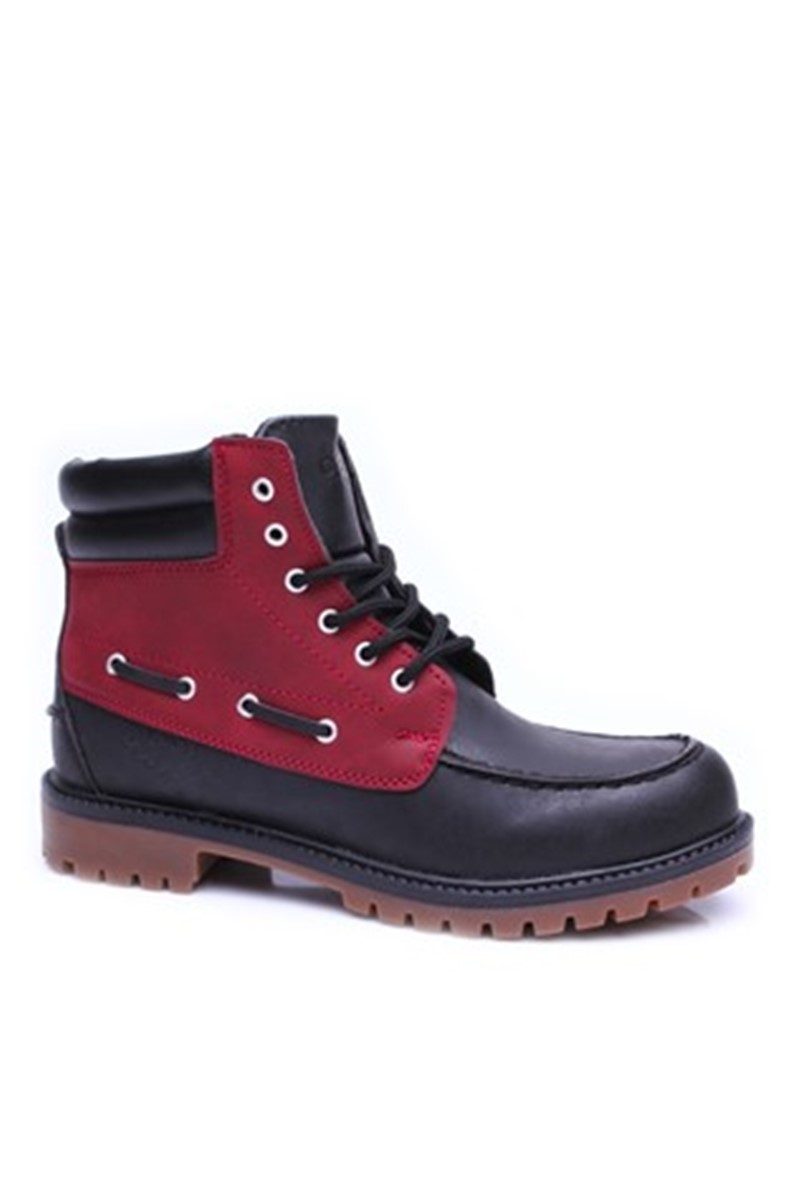 Men's Boots - Black, Red #201652312