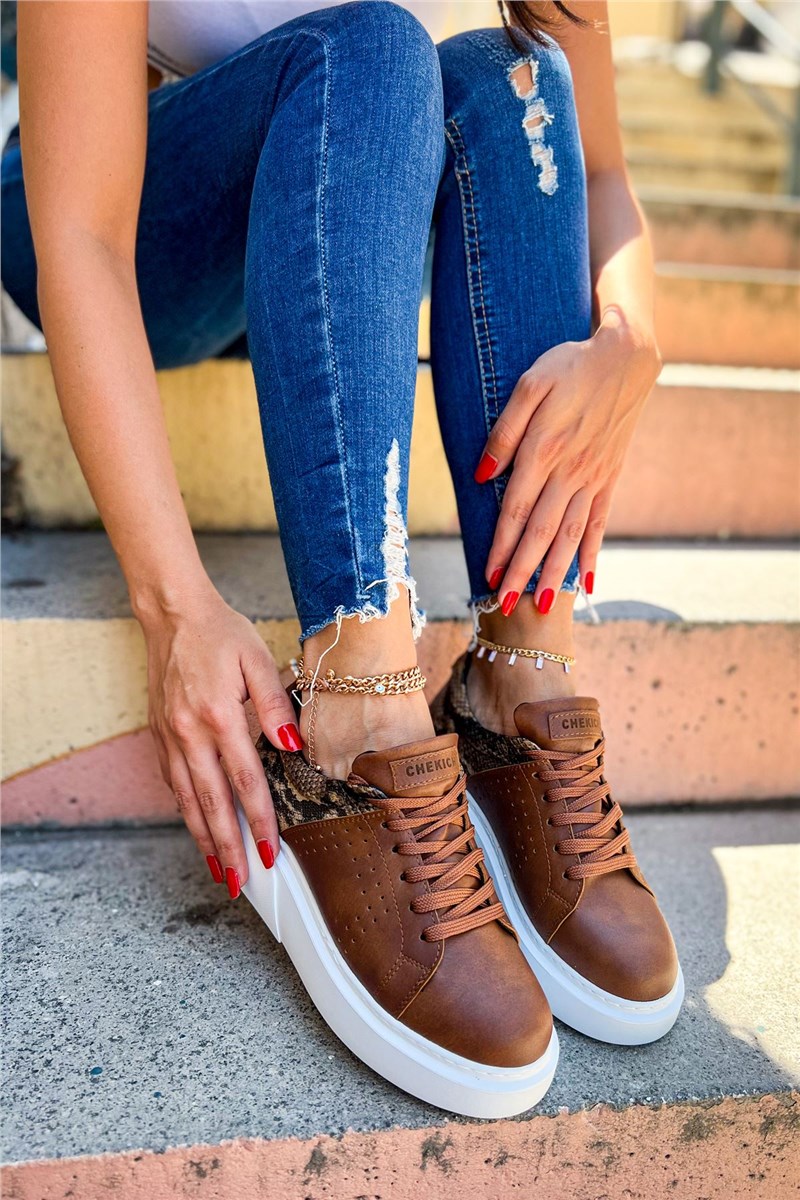 Unisex Lace Up Shoes CH145 CBT - Taba #385351