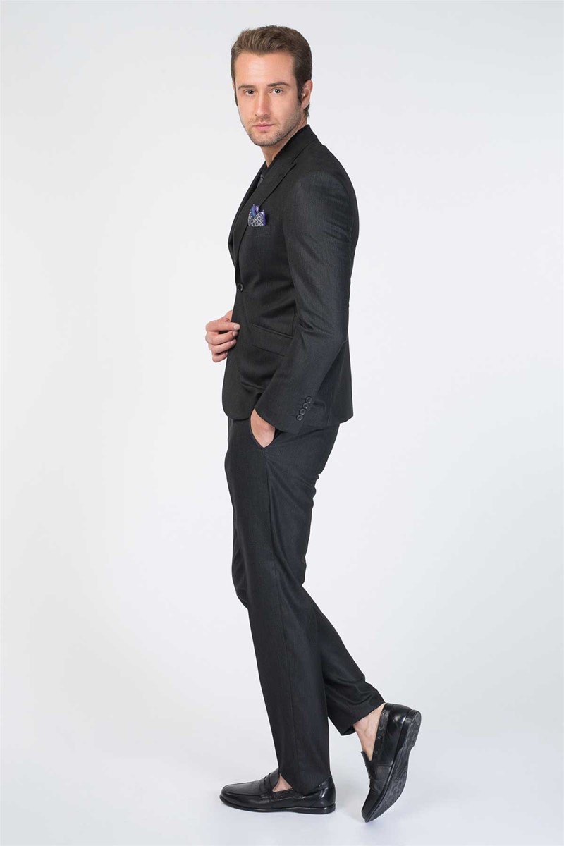 Men's suit Fitted model 6 Drop - Black #269510