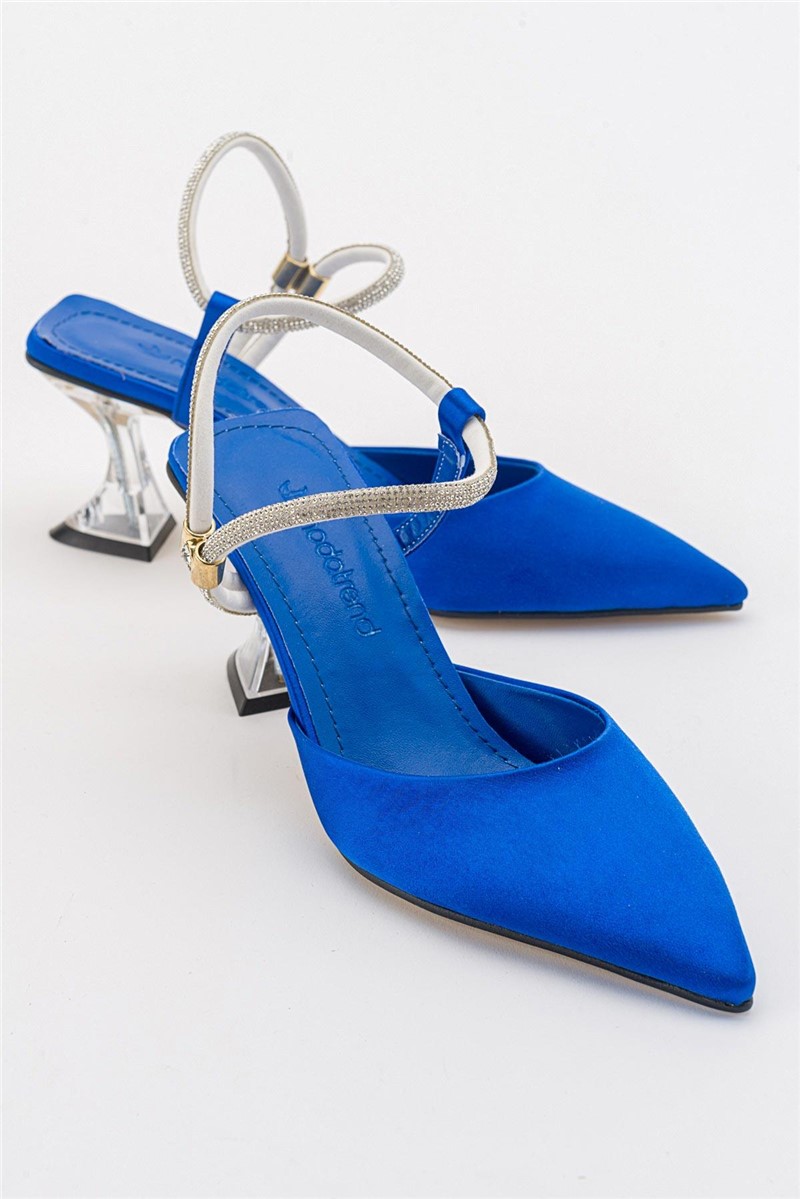 Sandale elegante de damă - Albastru strălucitor #381902