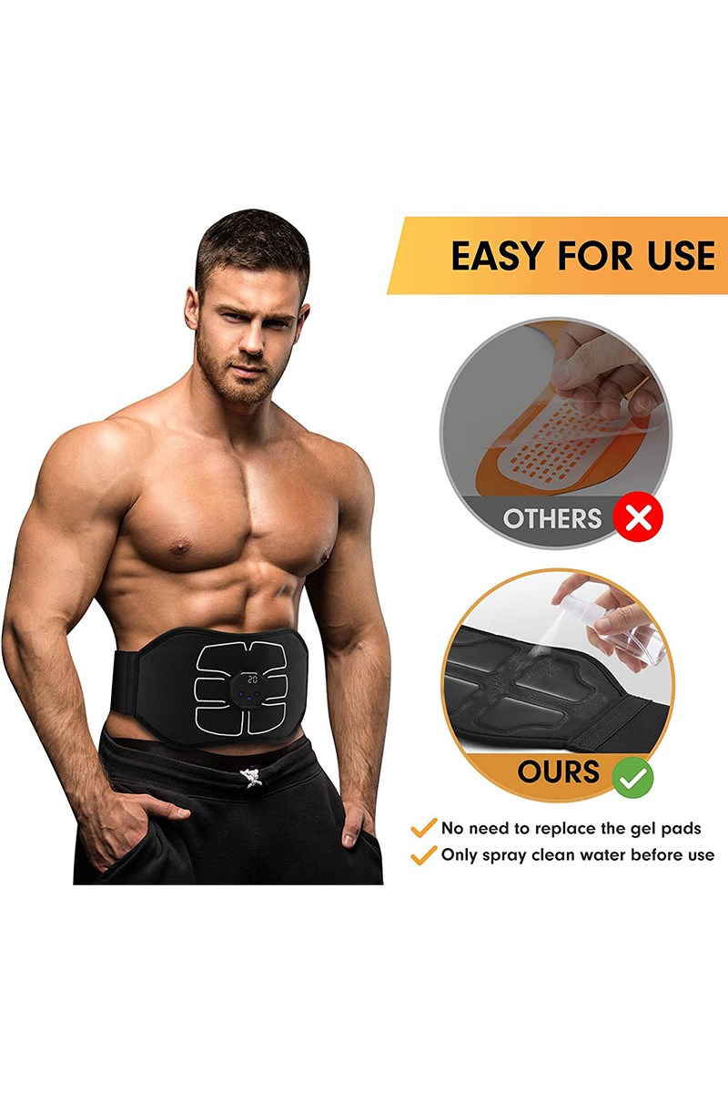 EMS Vibrating belt for burning fat - Black 20230321184