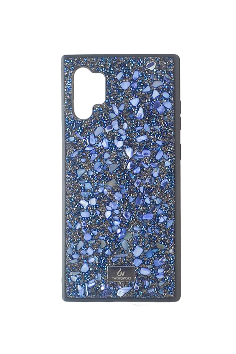 La custodia in silicone Bling World per Samsung Note10 Blue 734347