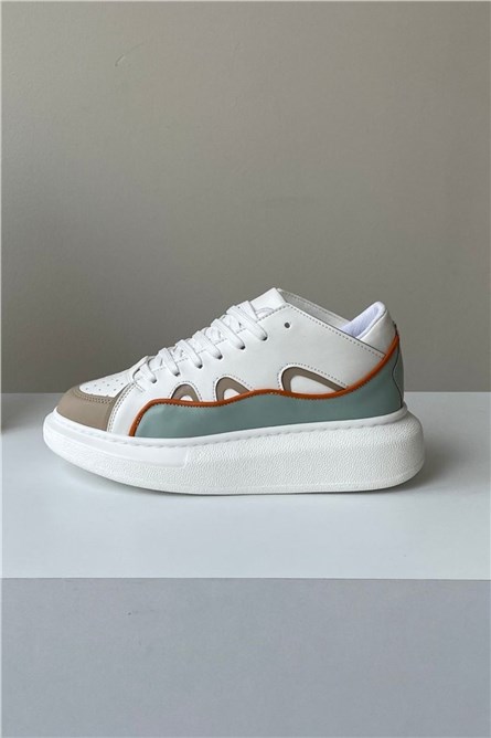 Women's sports shoes - White-Green #324908