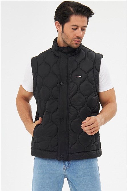 Gilet impermeabile e antivento da uomo DKY-3000 - Nero #408755