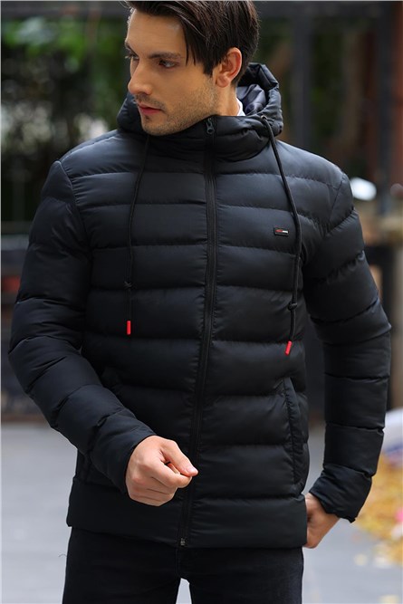 Giacca impermeabile e antivento da uomo QDM-190 - Nera #409705