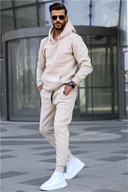 Set sportivo da uomo 5905 - Beige chiaro #357910