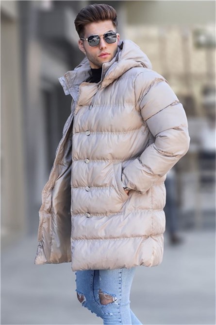 Giacca con cappuccio Uomo 5708 - Beige chiaro #334275