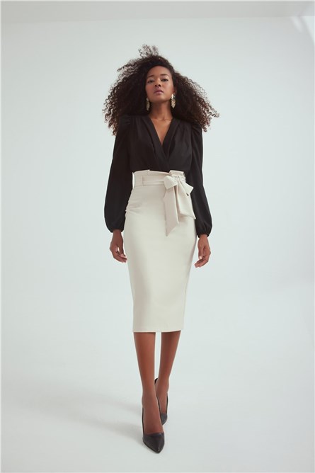 Sateen Women's Skirt - Cream #309384