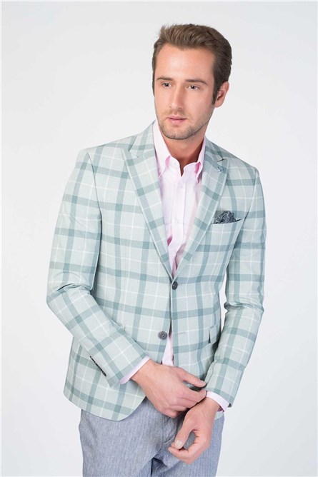 Centone Men's Blazer Jacket - Green #268497