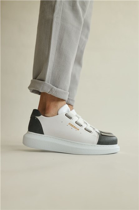 Chekich Scarpe Uomo CH251 - Bianco/Antracite #359771